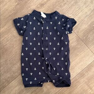 ✨5 for $15✨ H&M Navy Blue Anchor Print Kids One Piece